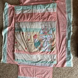 Baby comforter with bed skirt